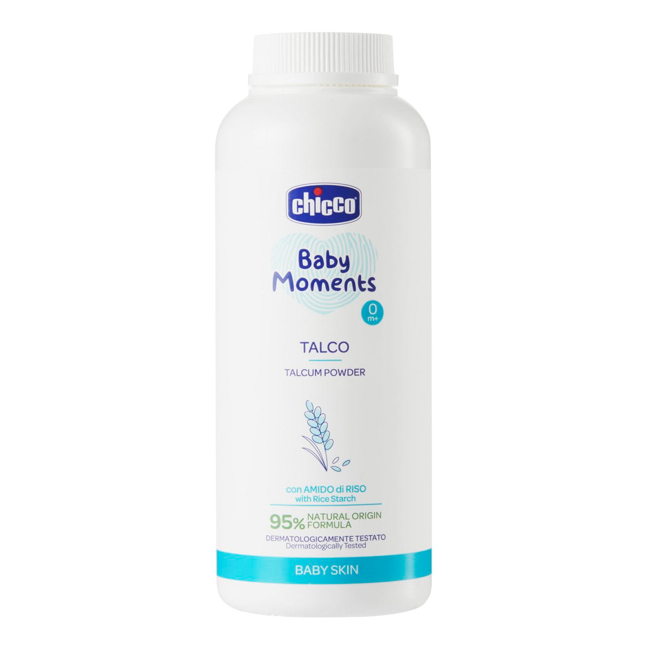 Chicco Baby Moments Talcum Powder with Natural Rice Starch 150g