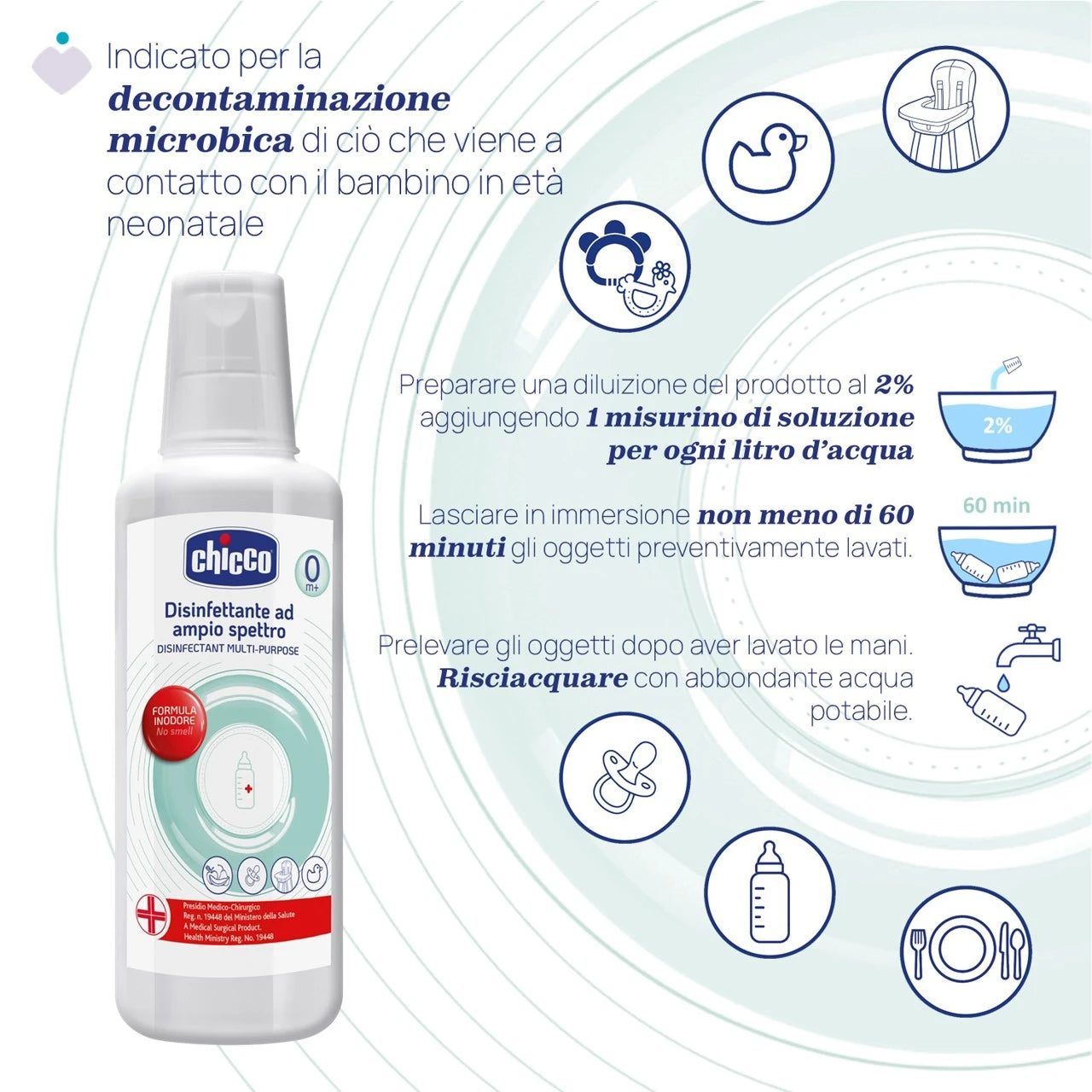 Chicco Multi-Purpose Disinfectant Liquid for Baby Items