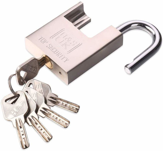 60mm High Security Closed Shackle Padlock Hardened Steel Body