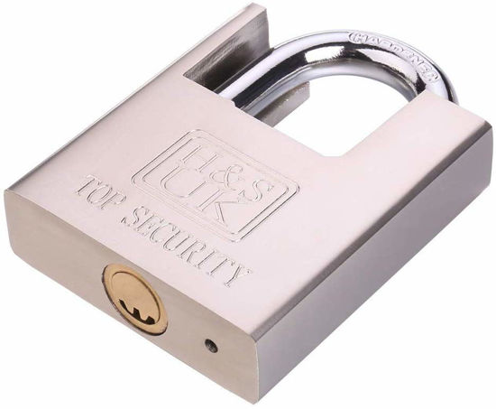 60mm High Security Closed Shackle Padlock Hardened Steel Body