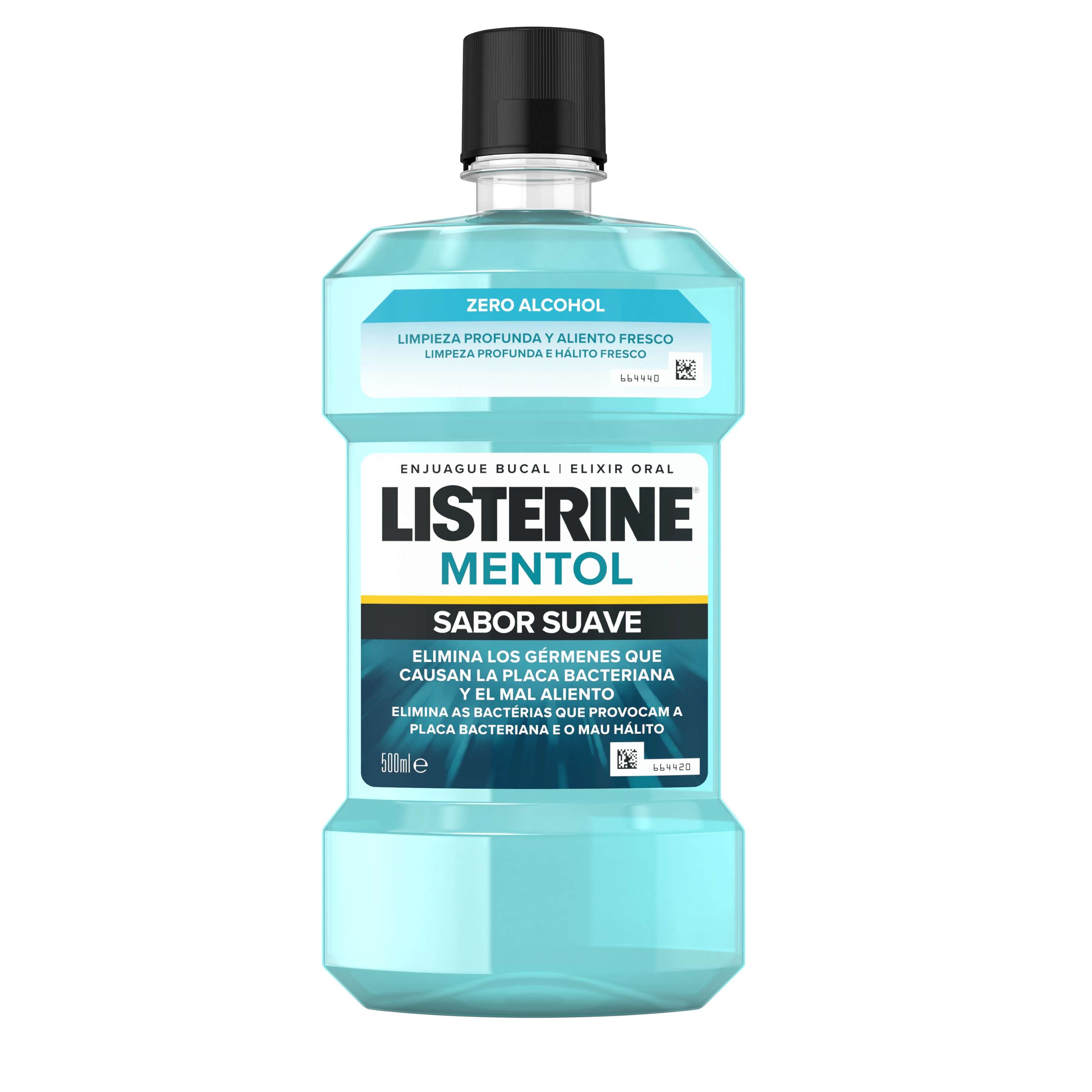 Listerine Mentol Sabor Suave Alcohol Free Mouthwash 500ml