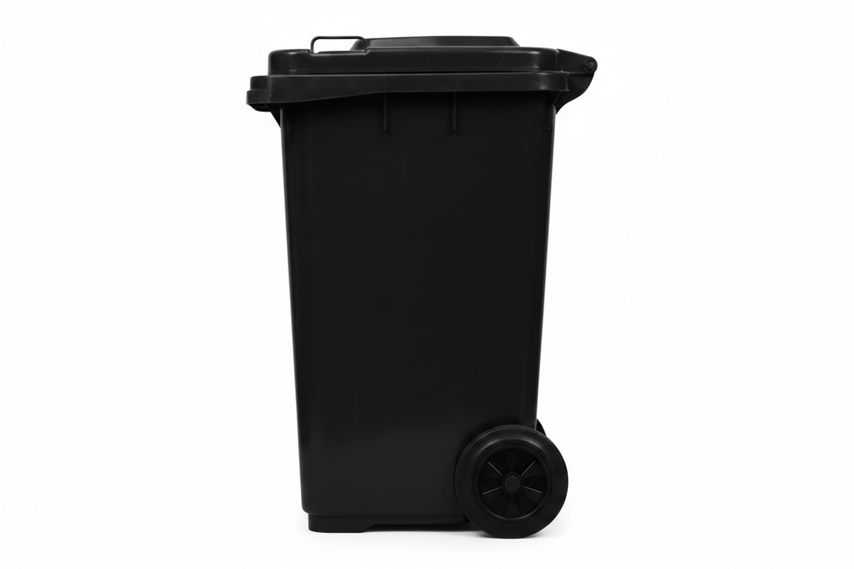 100L Heavy-Duty Wheeled Waste Bin – Large Capacity Outdoor Garbage Container ()-AYD267-4