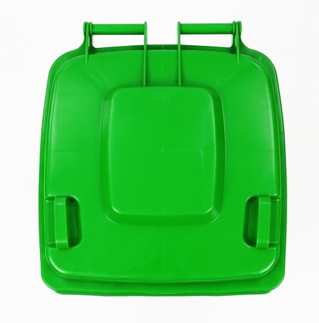 Contentor de Lixo para Exterior com Rodas e Tampa de 240L – Contentor de Resíduos de Grande Capacidade-AYD267-1