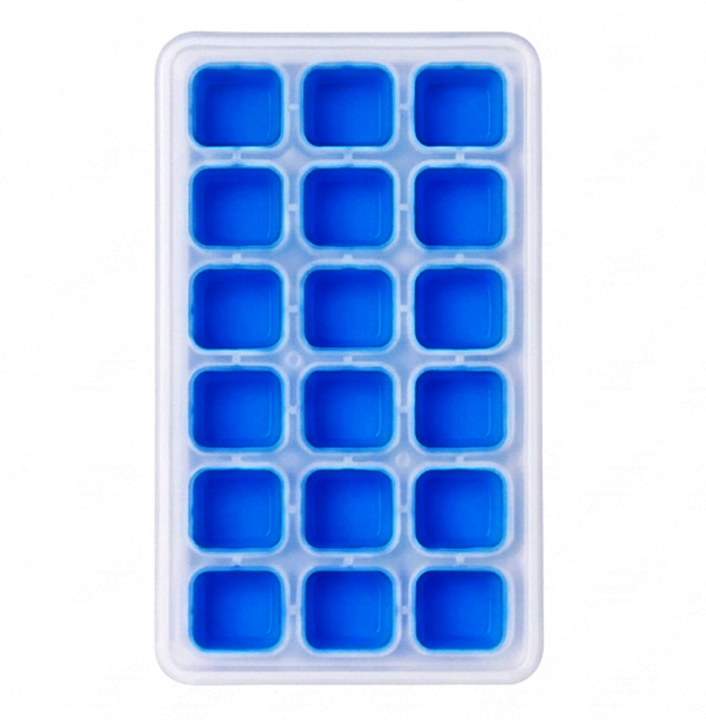 Bandeja de Gelo Premium com Tampa – Molde de Gelo de Fácil Libertação-AYD256-215