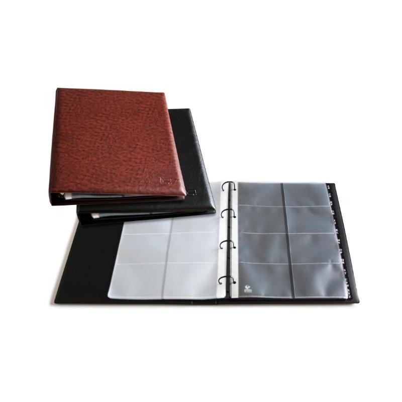 Executive A4 PVC Business Card Holder 320 Capacity Black