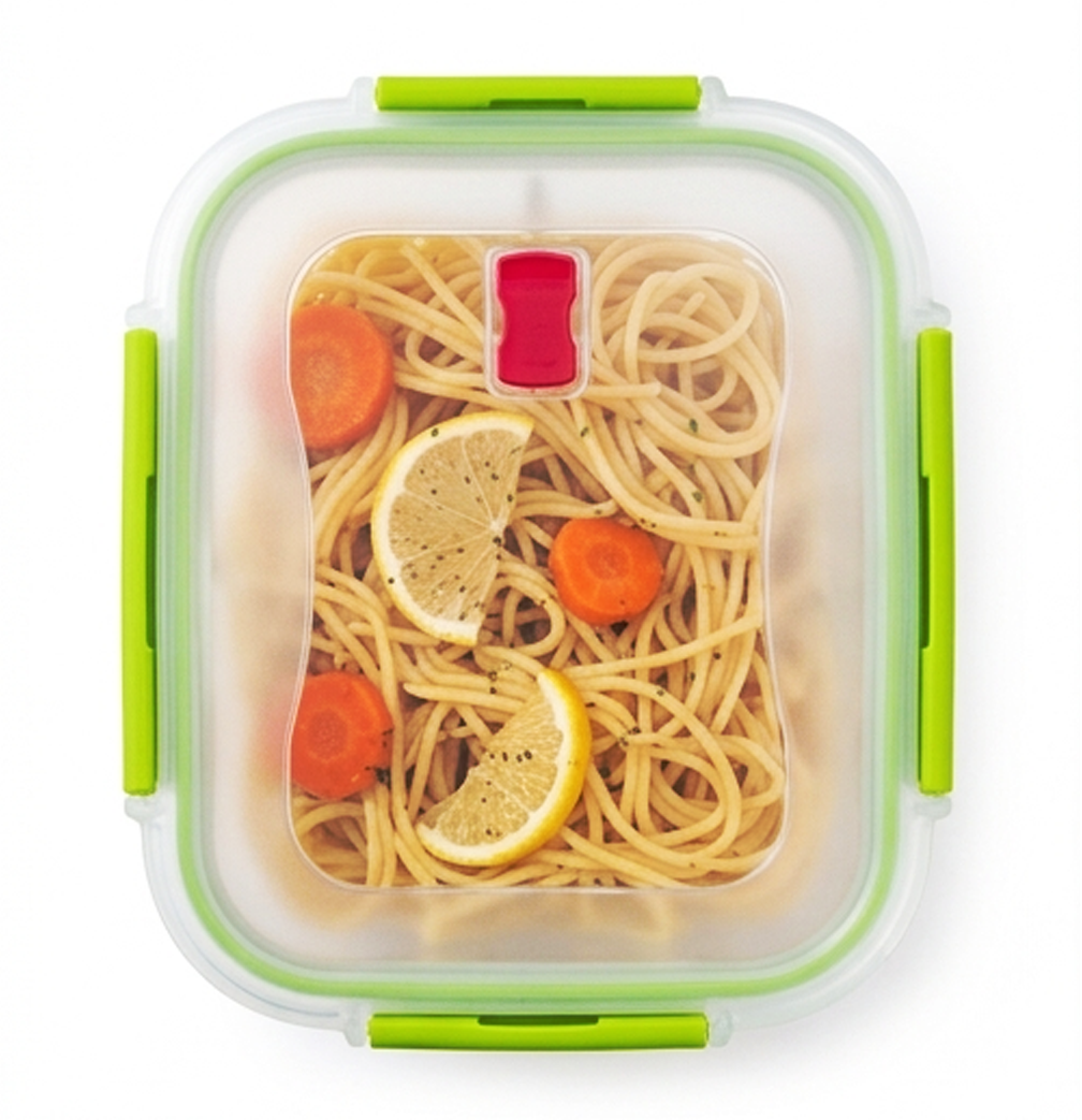 Recipiente hermético para alimentos de 1040ml com tampa de fecho-AYD233-104