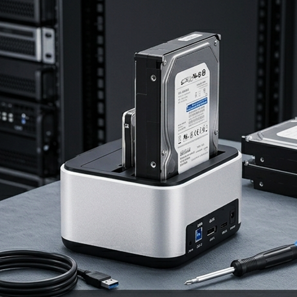 Blueendless HD05 Dual Bay SATA Hard Drive Docking Station – USB 3.0 HDD/SSD Cloner (IT0009)