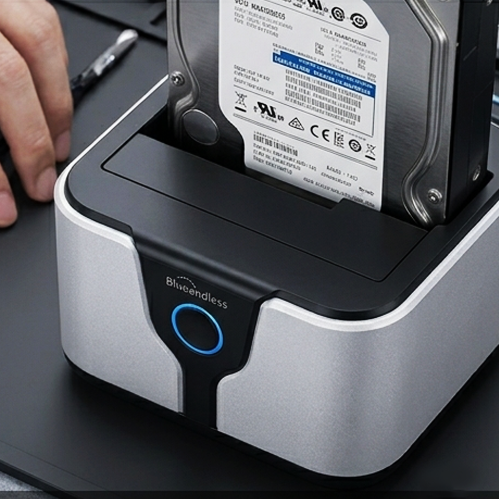 Blueendless HD05 Dual Bay SATA Hard Drive Docking Station – USB 3.0 HDD/SSD Cloner (IT0009)