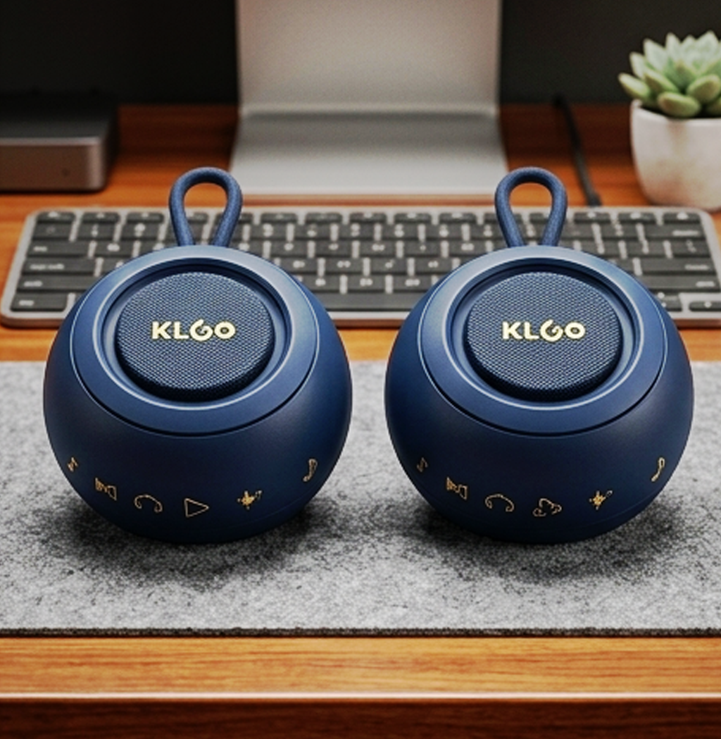 Coluna Bluetooth Portátil True Wireless KLGO LY-388 – Áudio Compacto para Exterior com Graves Profundos (AYC336-19)