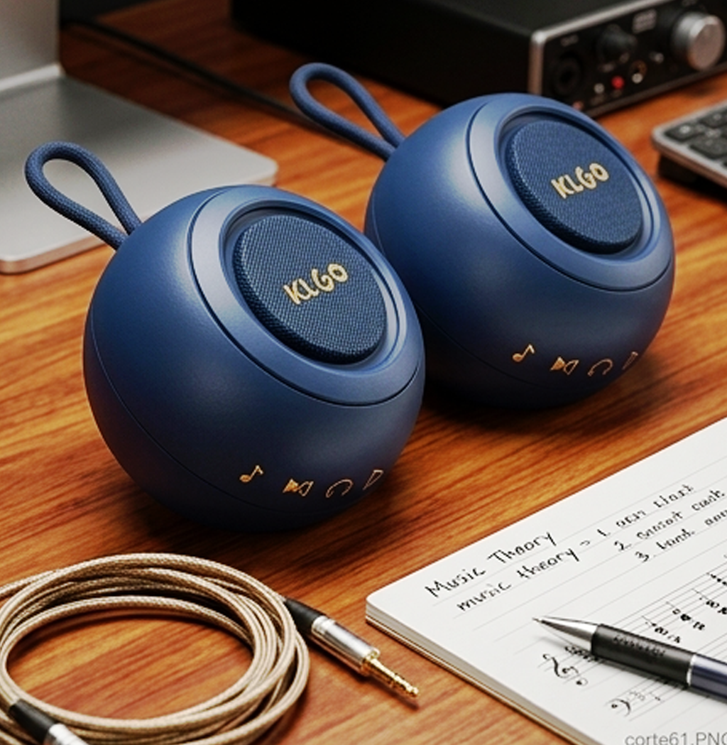 Coluna Bluetooth Portátil True Wireless KLGO LY-388 – Áudio Compacto para Exterior com Graves Profundos (AYC336-19)