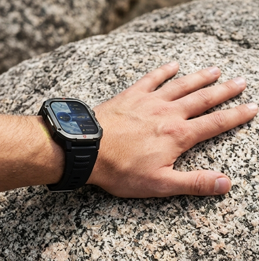 Smartwatch Resistente SW-5 com Iluminação LED e Monitorização de Atividade Física (Compatível com iOS e Android) (IT0141)