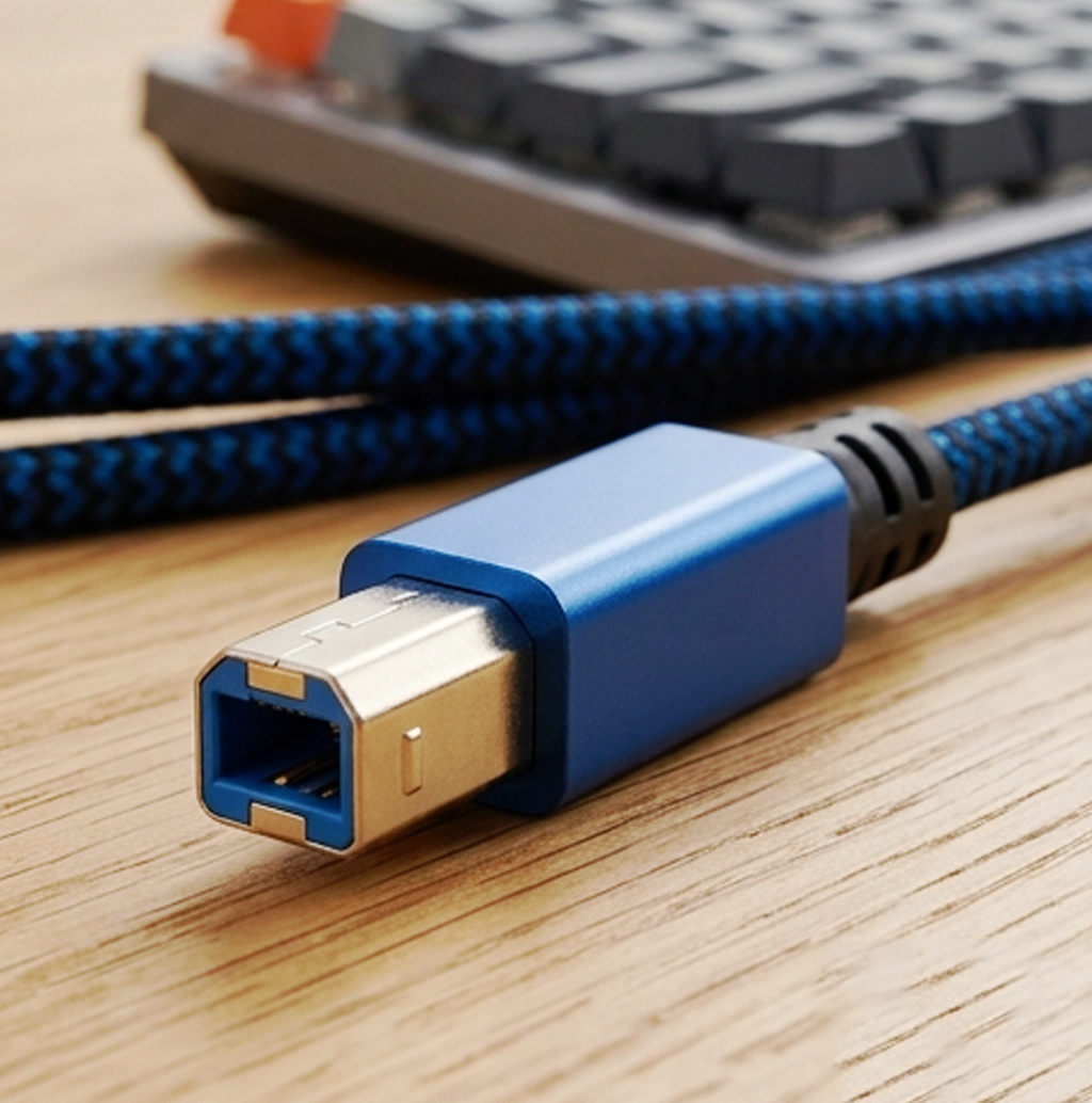 Cabo USB 3.0 AM para BM Trançado de Alta Velocidade – Cabo de Transferência de Dados Reforçado de 3M (IT0051)