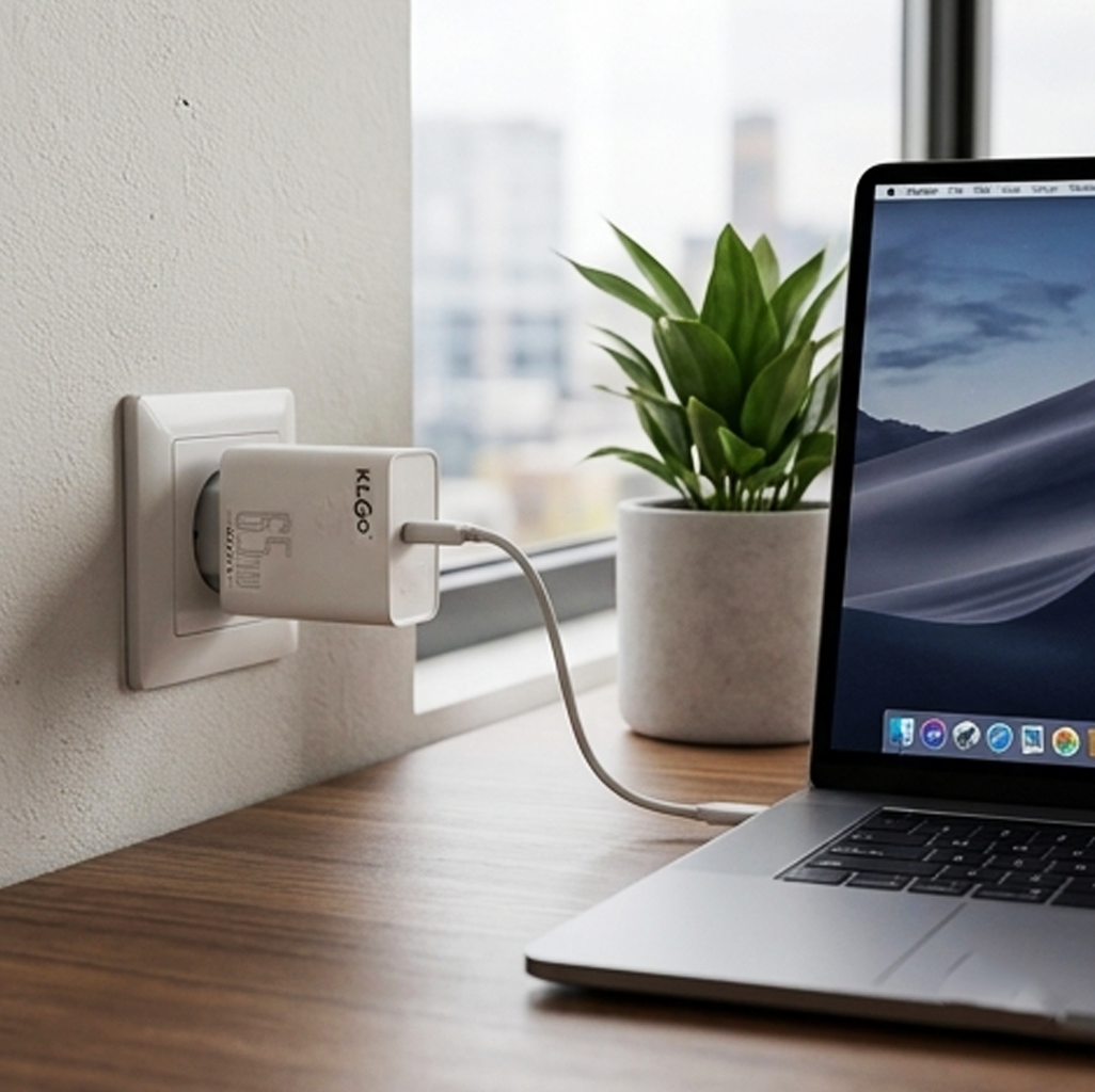 Carregador Rápido KLOGO 65W Super Si – Adaptador de Corrente de Alta Velocidade (AYC336-7)