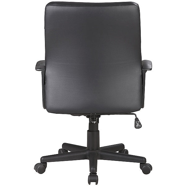 Adept Medium Back Executive Leather Office Chair Black