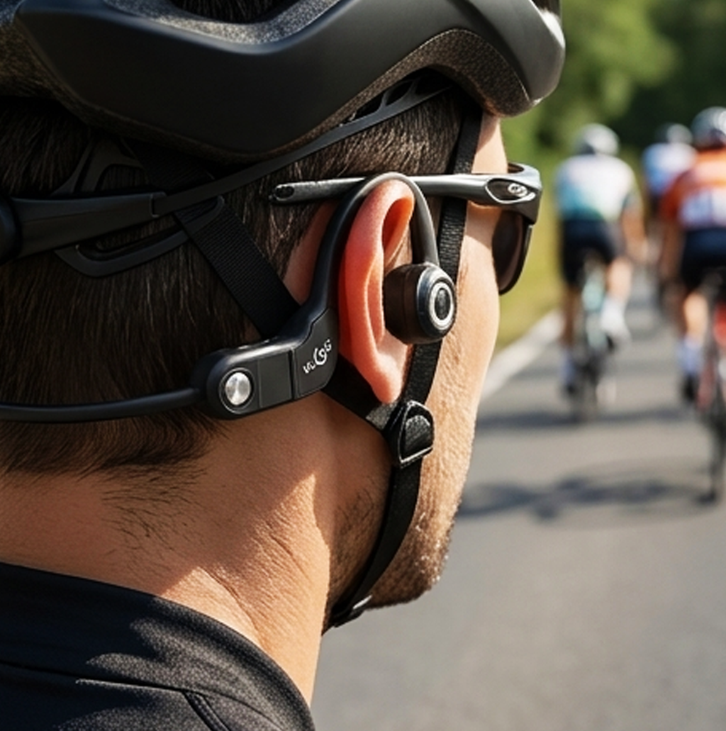 Auscultadores Desportivos KLGO HK-86BL Condução Aérea Bluetooth 5.3 – Design de Orelha Aberta Sem Fios (IT0133)