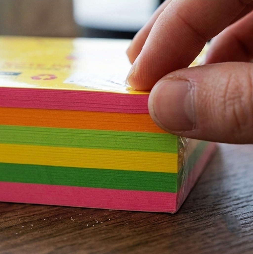 Blocos de Notas Adesivas Fluorescentes 3 × 3 – 500 Folhas