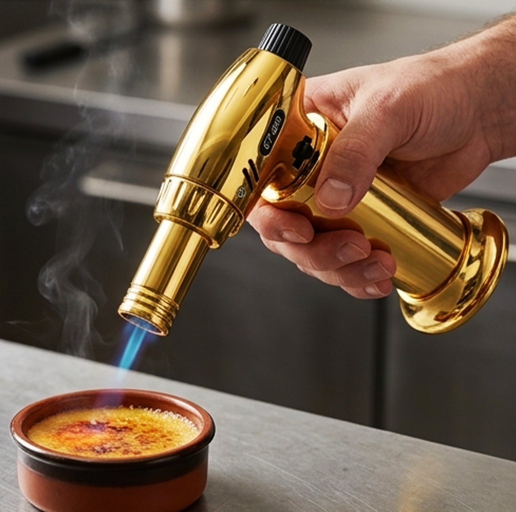 Isqueiro de Maçarico de Chama Dourada Premium-AYD305-31