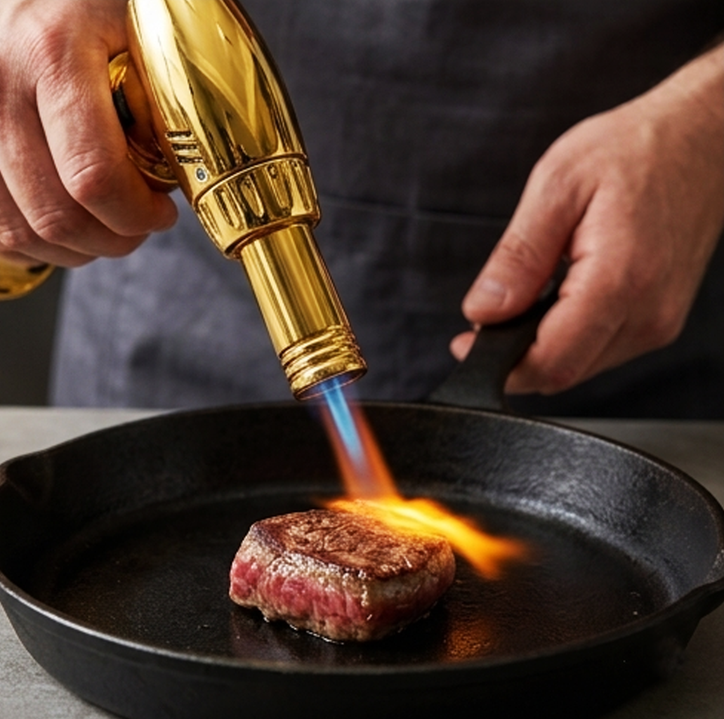 Isqueiro de Maçarico de Chama Dourada Premium-AYD305-31