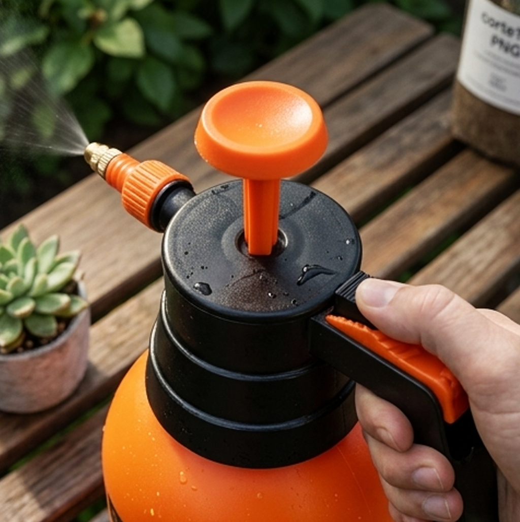 Pulverizador de Pressão Manual de 2L – Garrafa de Spray Multiusos para Jardim e Limpeza-AYD256-305