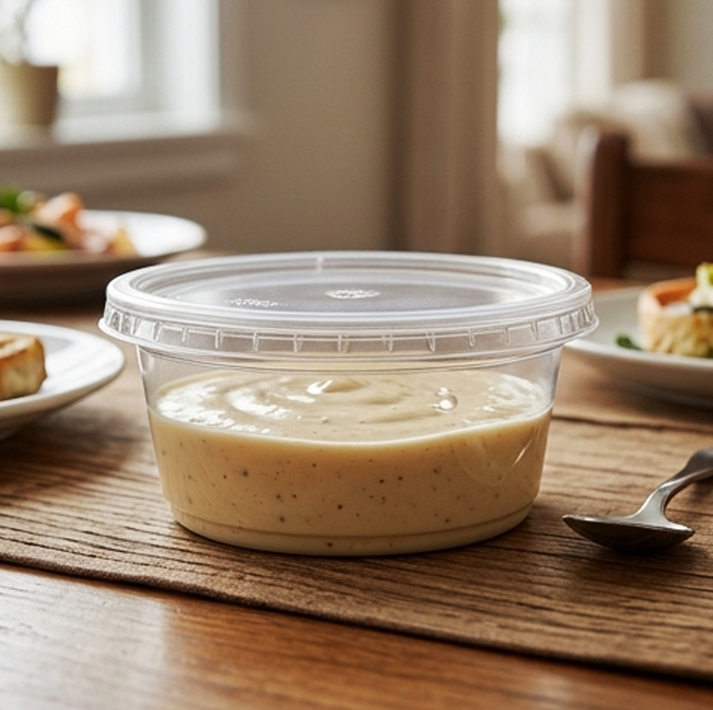 Tigela Transparente Descartável para Alimentos – Tigela Redonda de Plástico para Levar