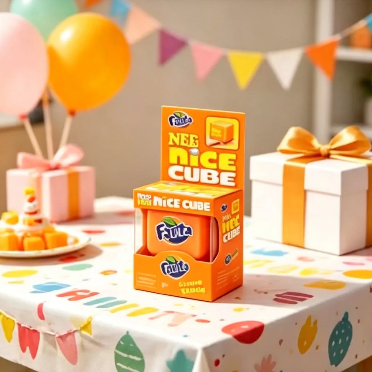 NeeDoh Fanta Nice Cube Antistress Squishy Toy - (SQUI0002)