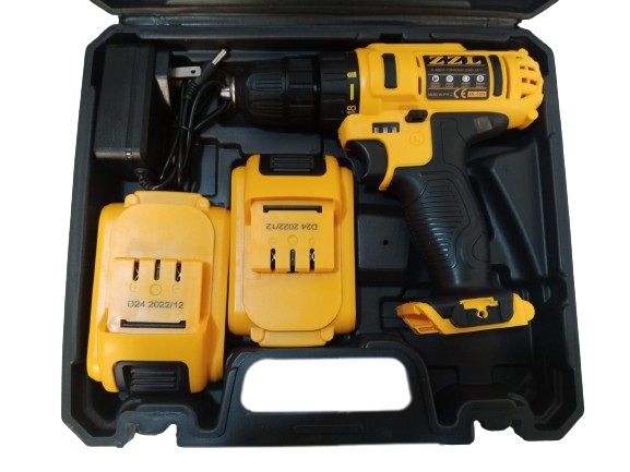 No Brand ZZL-CD24 Cordless Power Drill Set 18+1 Stalls Black