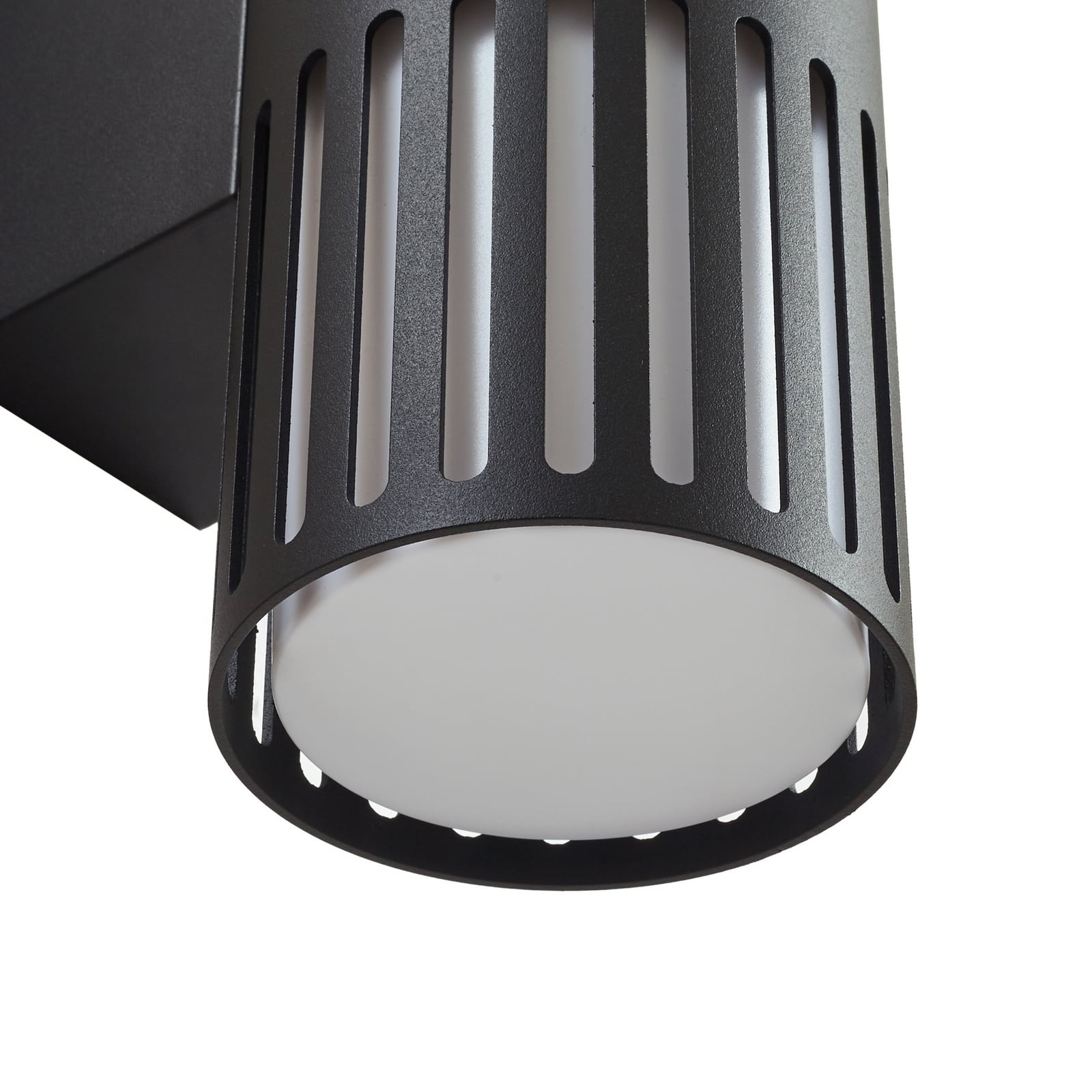 Lindby Lurinda 2-Light Outdoor Wall Lamp Black 10cm