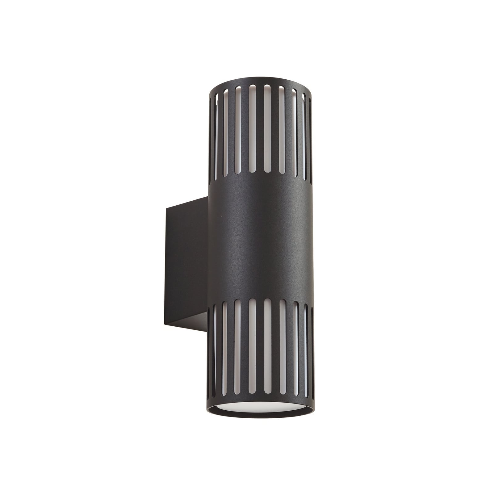 Lindby Lurinda 2-Light Outdoor Wall Lamp Black 10cm