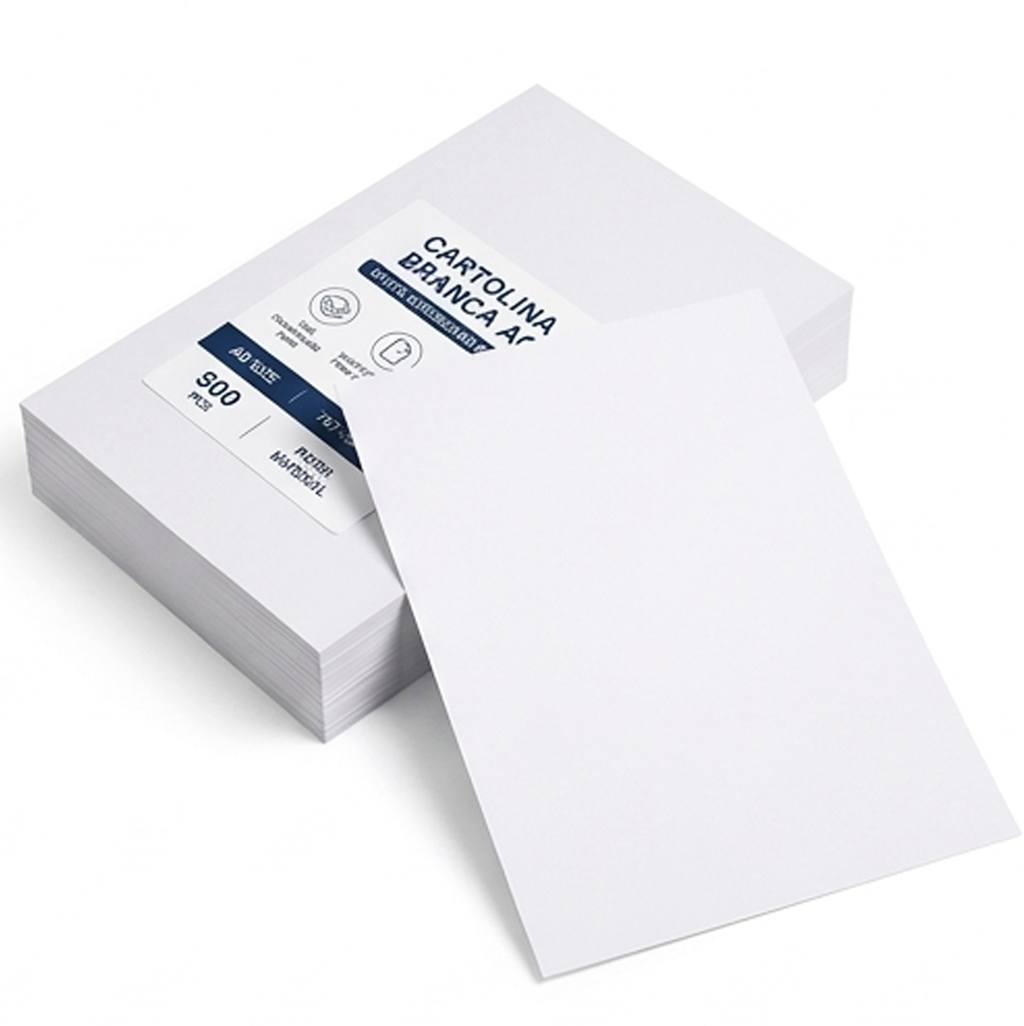 Rolo de Papel Cartolina Branca Premium - CARTOLINA TAMANHO A0