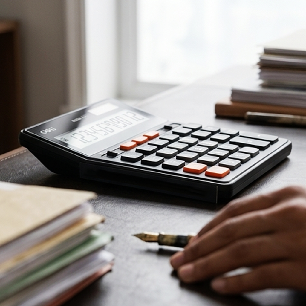 Calculadora de Memória Dupla Deli M888 – Calculadora de Secretária de 12 Dígitos (AYC151-45)