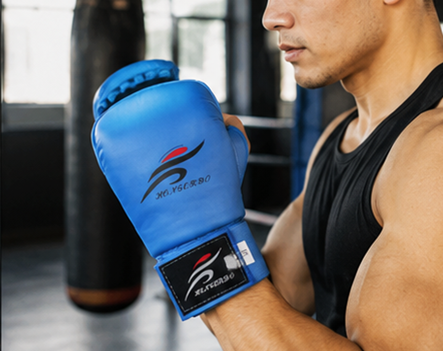 Luvas de Caratê Azuis – Proteção de Punho para Sparring (AYD321-3)