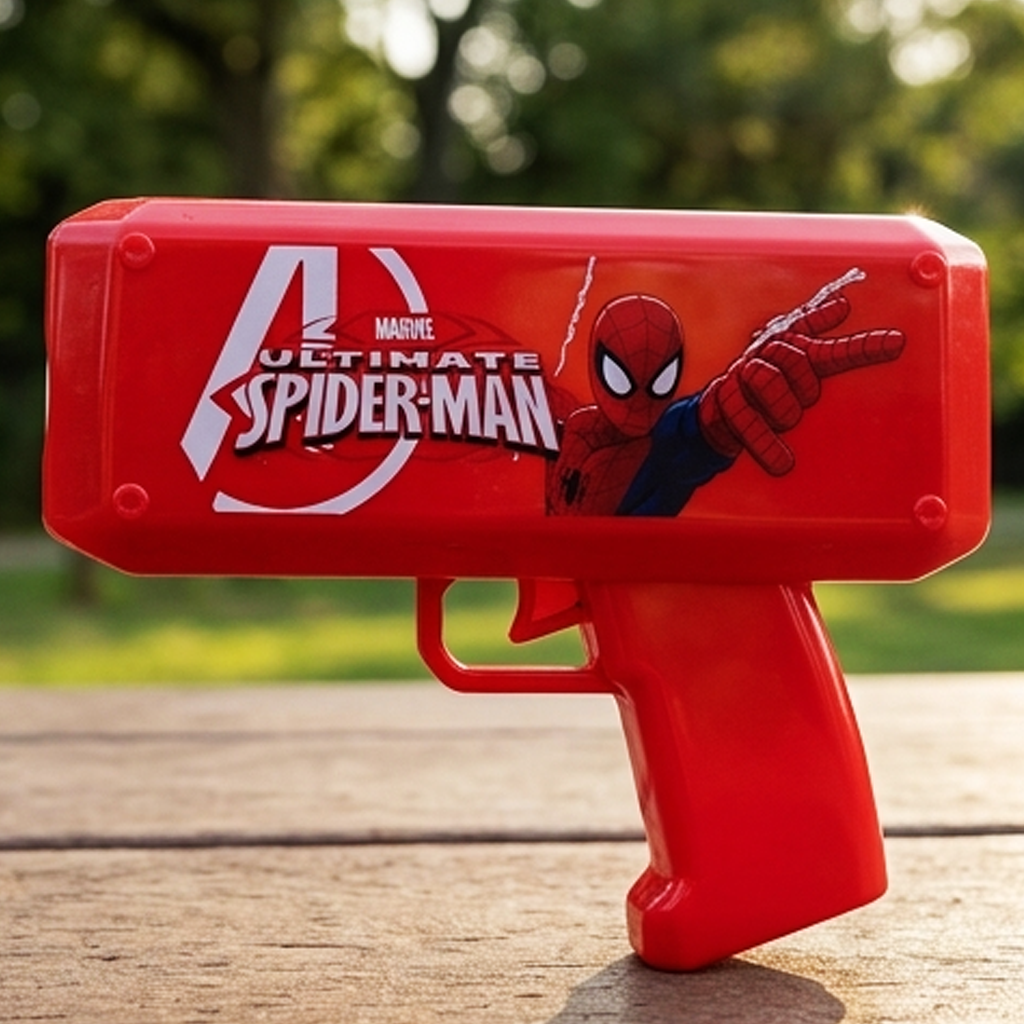 Pistola de Bolhas Homem-Aranha Vingadores
