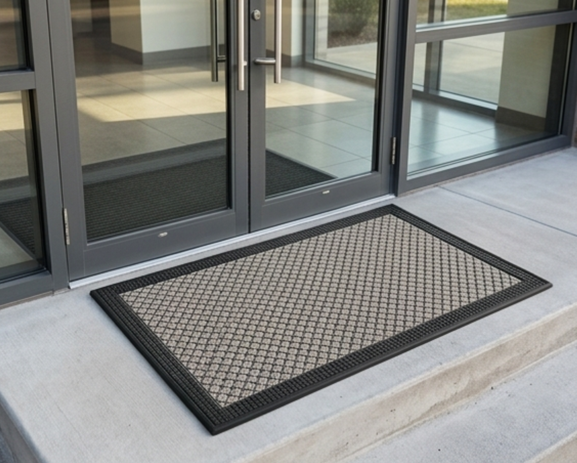 Capacho Premium Entrançado para Porta de Entrada – Tapete Antiderrapante para Interiores e Exteriores-AYD308-24