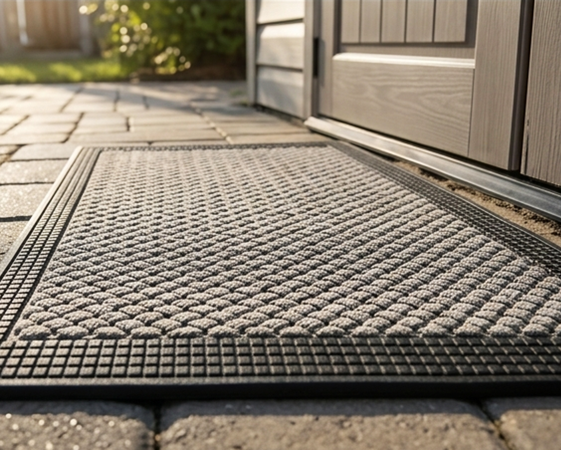Capacho Premium Entrançado para Porta de Entrada – Tapete Antiderrapante para Interiores e Exteriores-AYD308-24