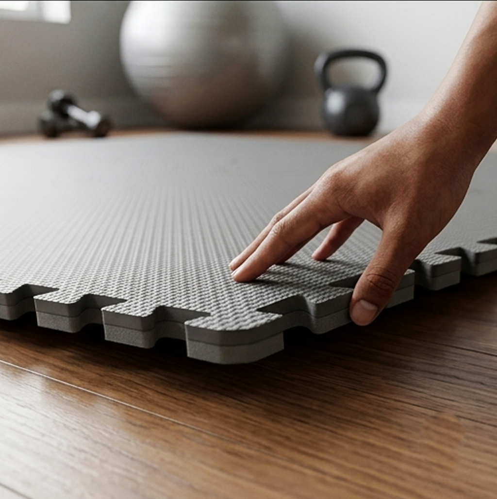 Tapete de Chão em Espuma EVA Encaixável – Pavimento de Proteção Antifadiga - TAPETE TATAMI -AYD308-4
