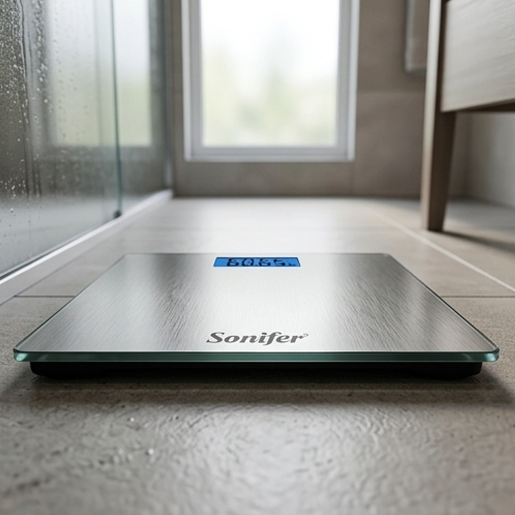 Balança Digital de Peso Corporal Sonifer SF-1905 em Aço Inoxidável, Capacidade de 180 kg