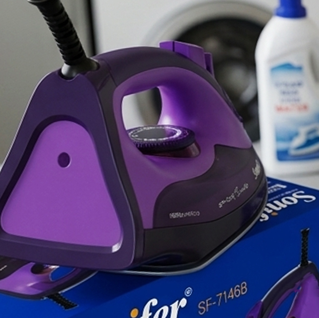 Ferro a Vapor Elétrico Multifunções Sonifer SF-9146B Poderoso 1400W com Cabo 360°