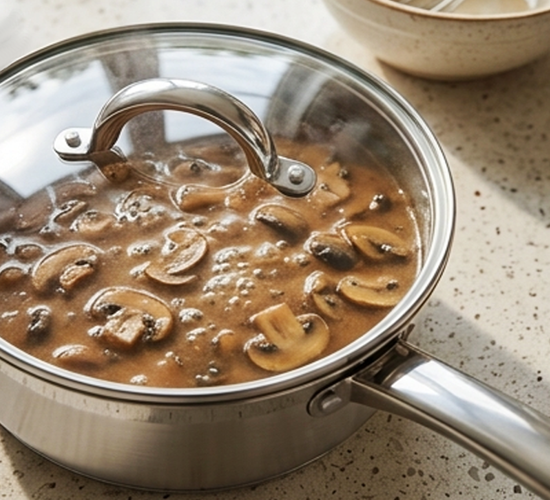 Panela de Aço Inoxidável 2.1L Durável com Tampa, Panela de Cozinha Resistente ao Desgaste