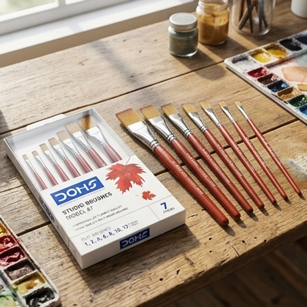 DOMS-80308- Studio Series 67 Conjunto de Pincéis Chatados de Artista, 7 Peças Premium (cod: 894411803088)