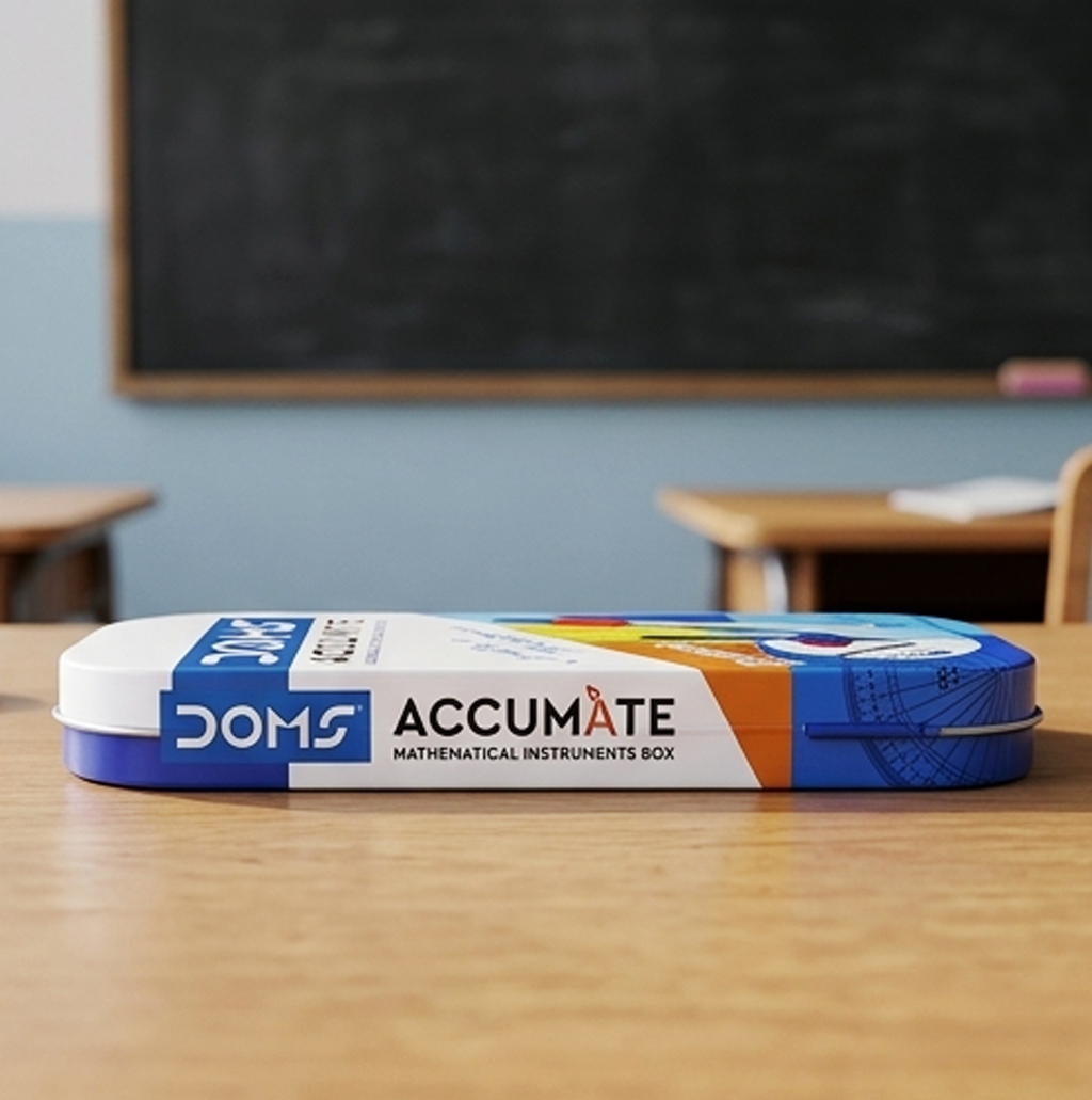 Doms-8157- Caixa de Conjunto de Geometria Abrangente Accumate - Kit Essencial de Material Escolar (Cod: 8906073781575)