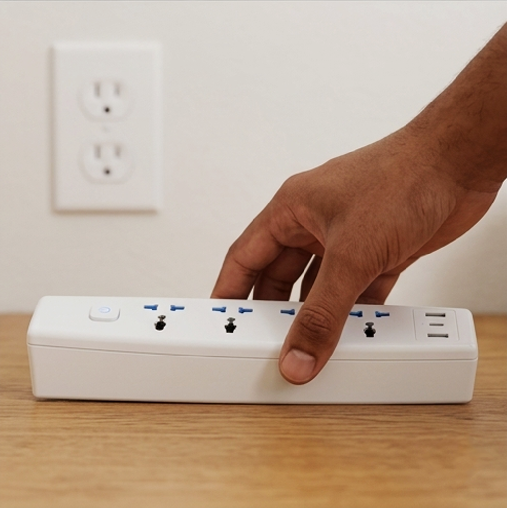 Tomada Múltipla Universal 1.8M com Portas de Carregamento USB-AYD316-1