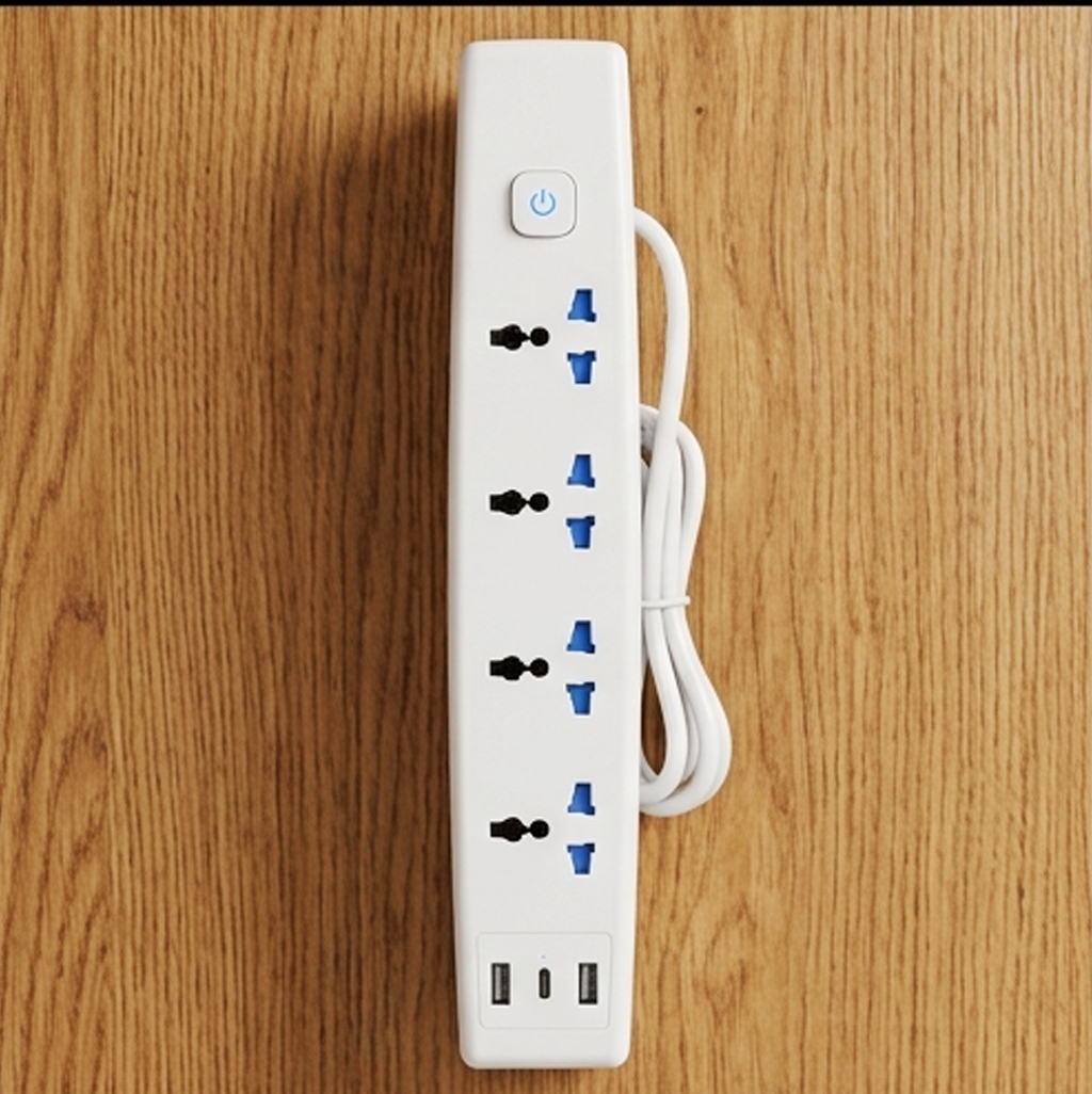 Tomada Múltipla Universal 1.8M com Portas de Carregamento USB-AYD316-1