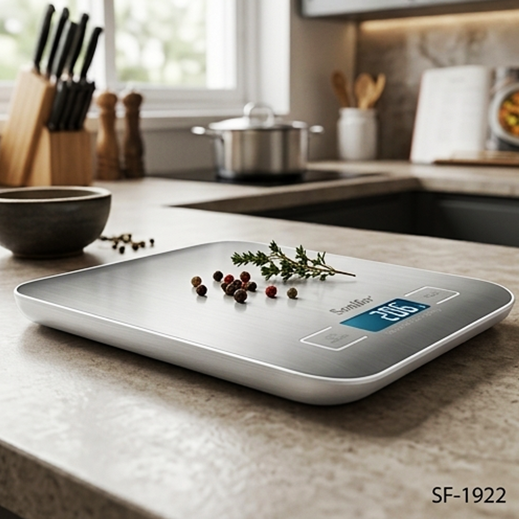 Balança Digital de Cozinha Sonifer SF-1922: Alta Precisão, Função Tara, Retroiluminação LCD, Design Fino