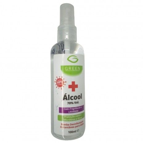 Green 70% Ethyl Alcohol Antiseptic Spray 100ml Lavender
