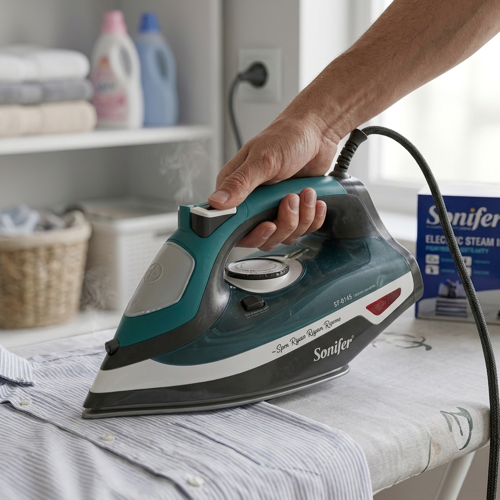 Ferro a Vapor Elétrico Multifunções Sonifer SF-9145 1400W para Remover Rugas Sem Esforço