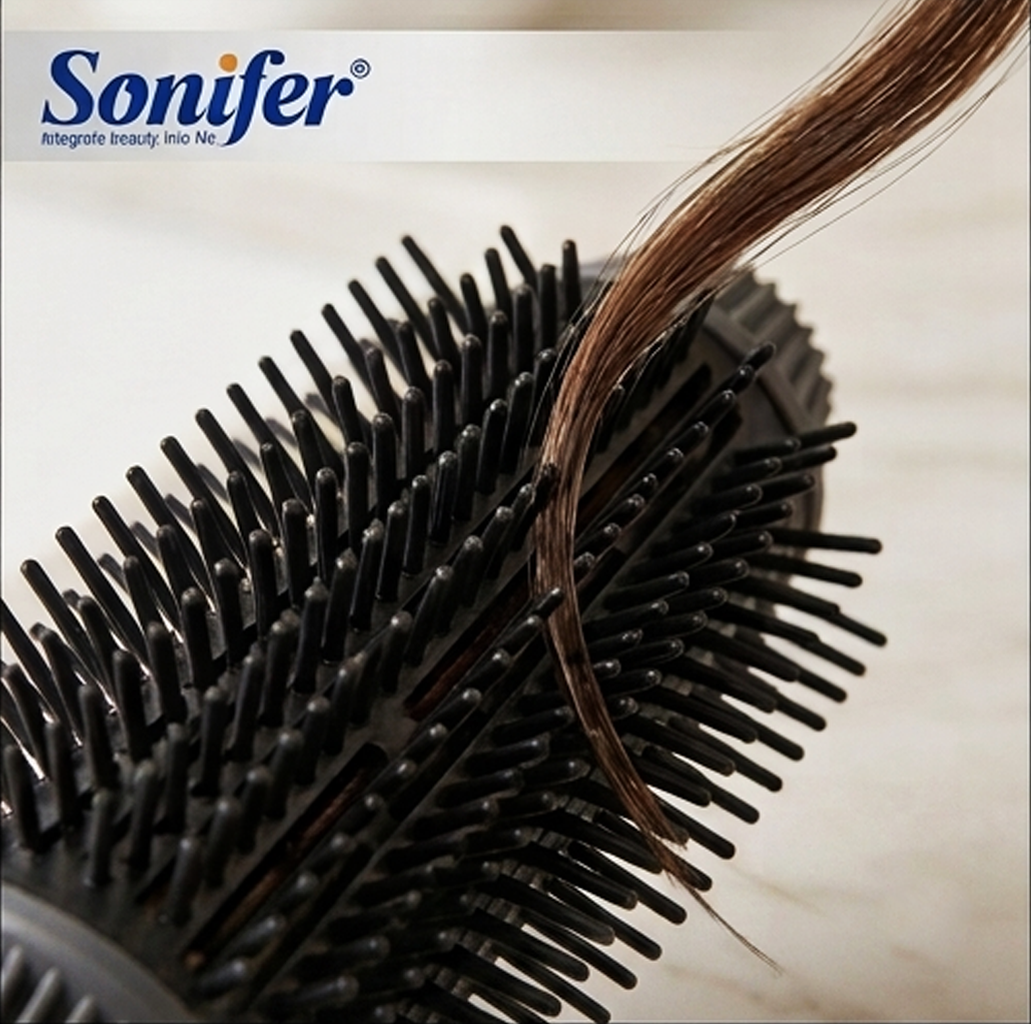 Pente Elétrico Aquecido Sonifer SF-9657: Placa Cerâmica Anti-Queimaduras para um Penteado Suave