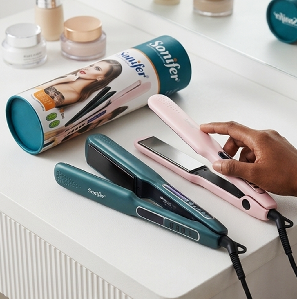 Sonifer SF-9617 Alisador e Modelador de Cabelo Cerâmico 2 em 1, Aquecimento Rápido, Desligamento Automático