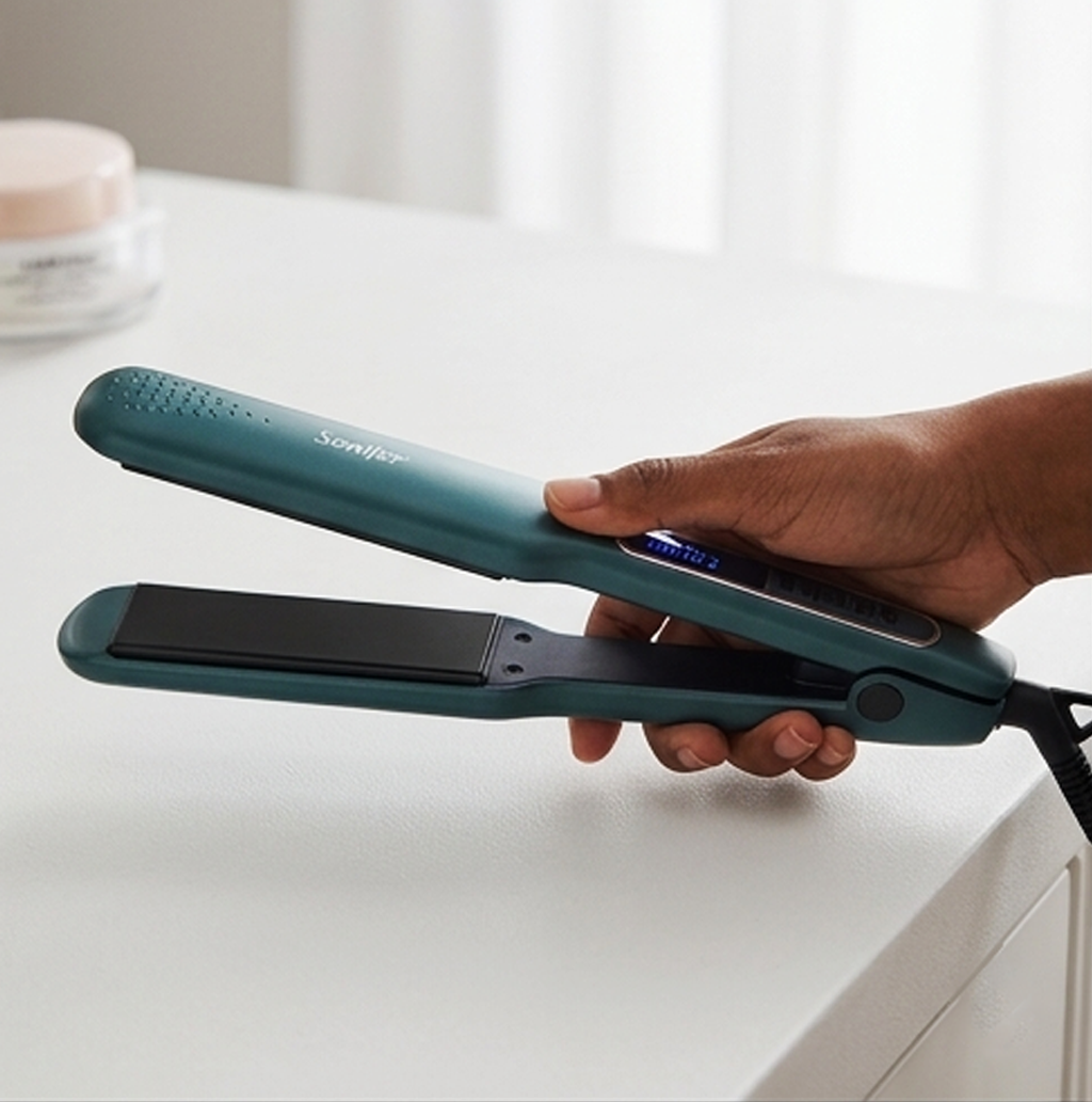 Sonifer SF-9617 Alisador e Modelador de Cabelo Cerâmico 2 em 1, Aquecimento Rápido, Desligamento Automático