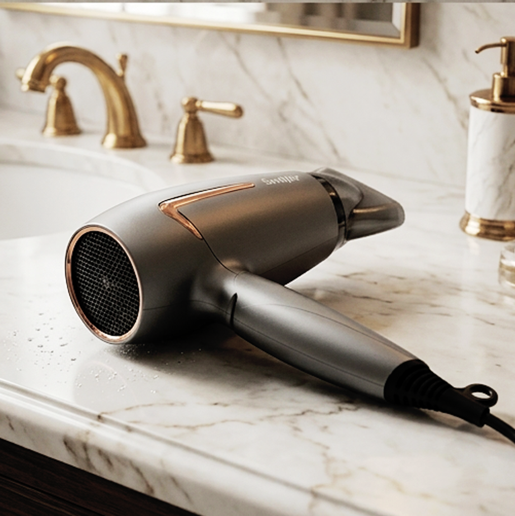 Secador de Cabelo Sonifer SF-9706 1400W Silencioso com Pega Dobrável e Bico de Precisão
