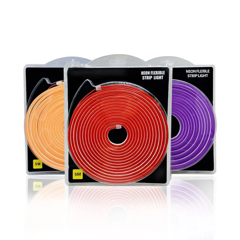 Flexible Neon LED Strip Light 5m 12V Waterproof